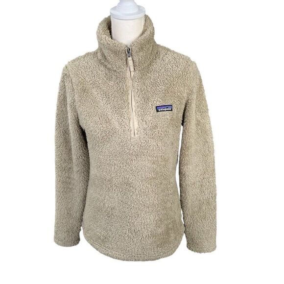 Patagonia Women's Los Gatos Quarter Zip Beige Tan Size Medium - Picture 1 of 10